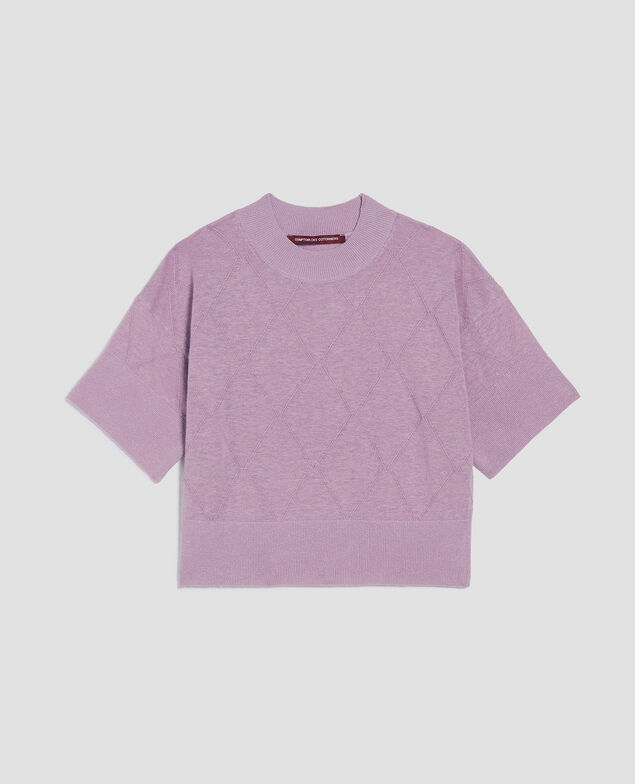 Short-sleeve jumper J720 lavender herb