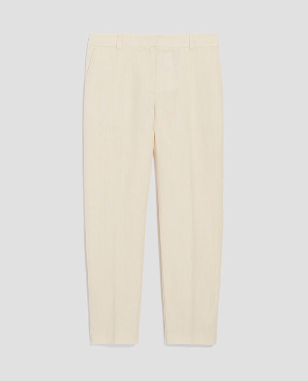 MARGUERITE - Linen cigarette trousers