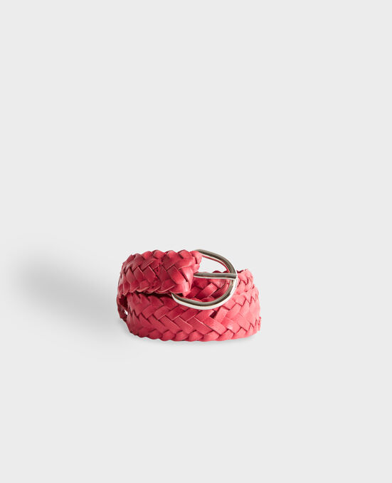 Skinny braided leather belt 0134 SPRITZ