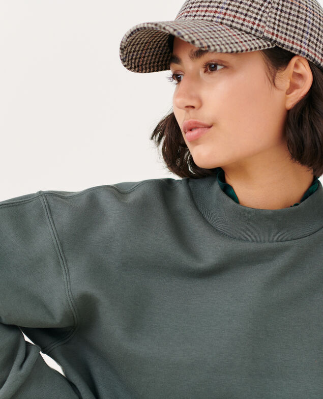 Cotton sweatshirt 8817 58 darkgreen