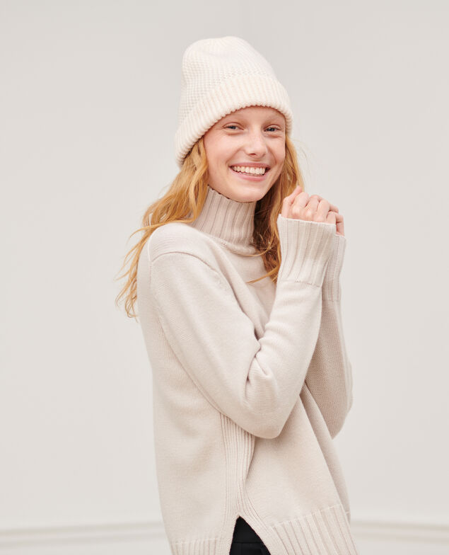 Virgin wool polo neck jumper 6000c rainy day