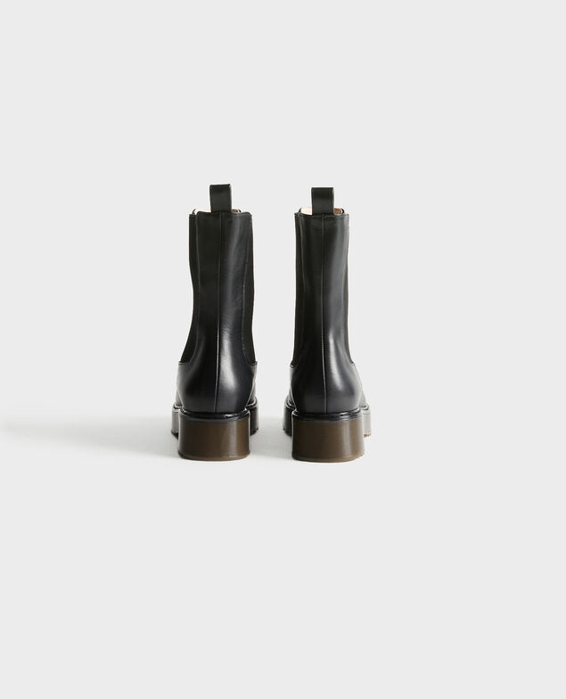 Elasticated leather boots 4216 black_beauty Petite