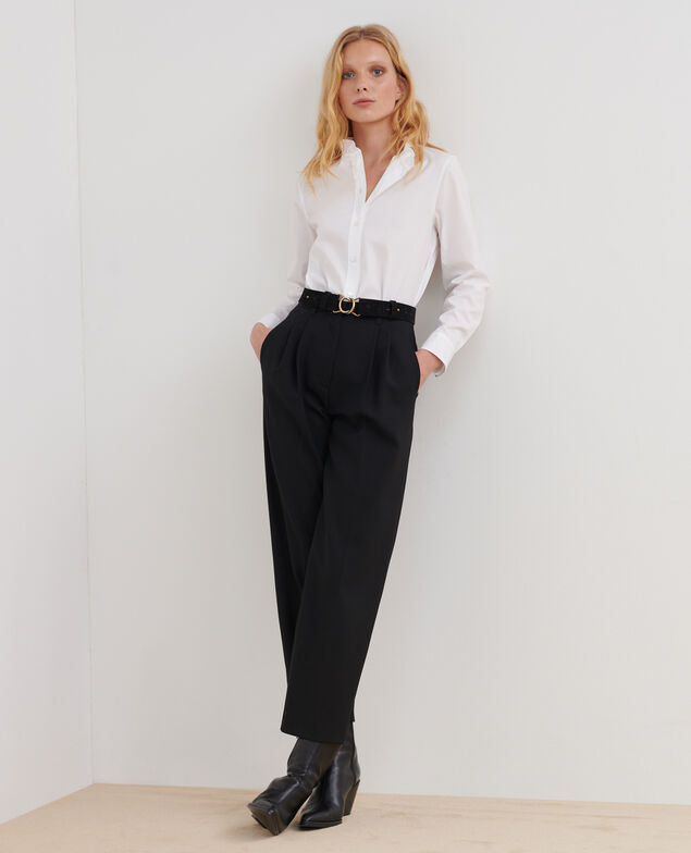 Wool suit trousers