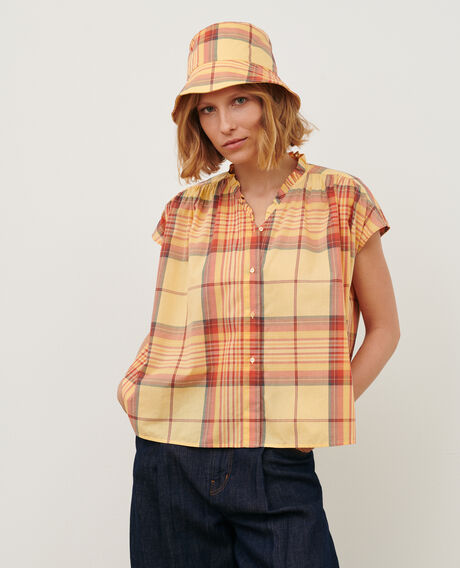 Cotton blouse 0241 orange 3sbl346c21