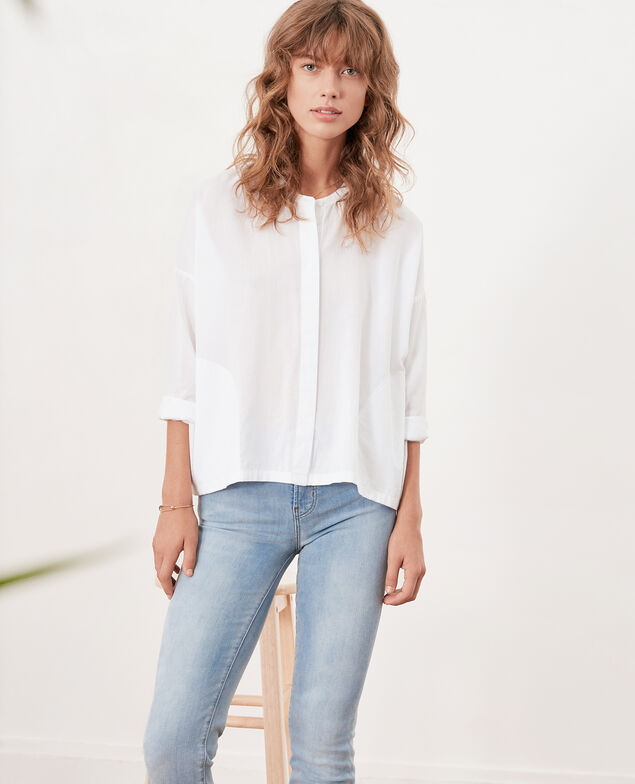 Loose fit blouse Blanc