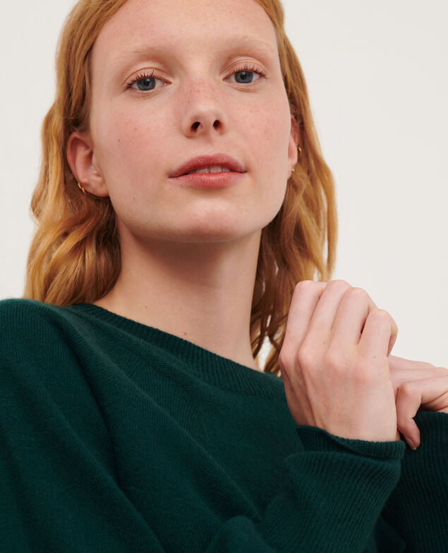 Round neck cashmere jumper 8886 55 green