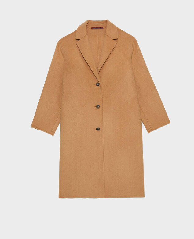 Double-sided wool blend coat 4271 latte