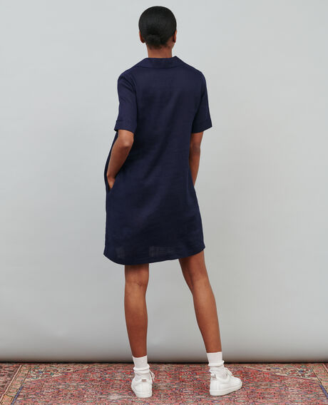 DAISY - Iconique linen dress 68 blue 2sdr355 f04