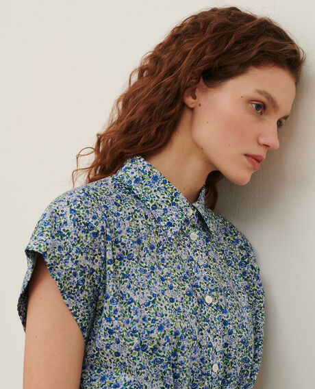 Cotton voile mini dress 7050 92_print_blue 2sdr212c01