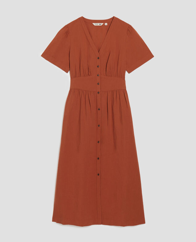 Midi dress U260 orange