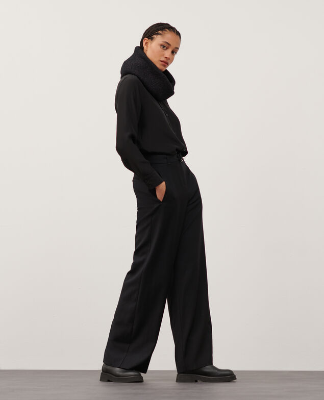 YVONNE - Loose wool and cashemere trousers