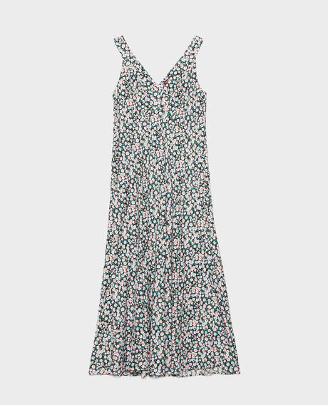 Printed maxi dress 7300d 119 print blue 2sdr197v09