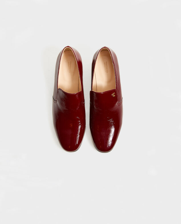 Leather moccasins Royale red