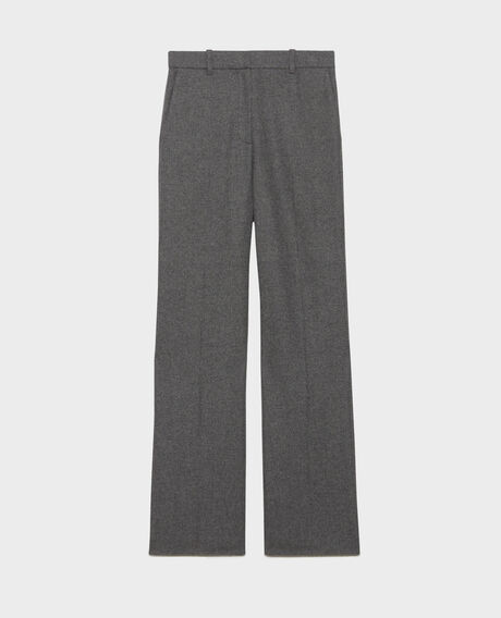 BLANDINE - Flannel straight trousers 8901 04 gray 2wpa037w17