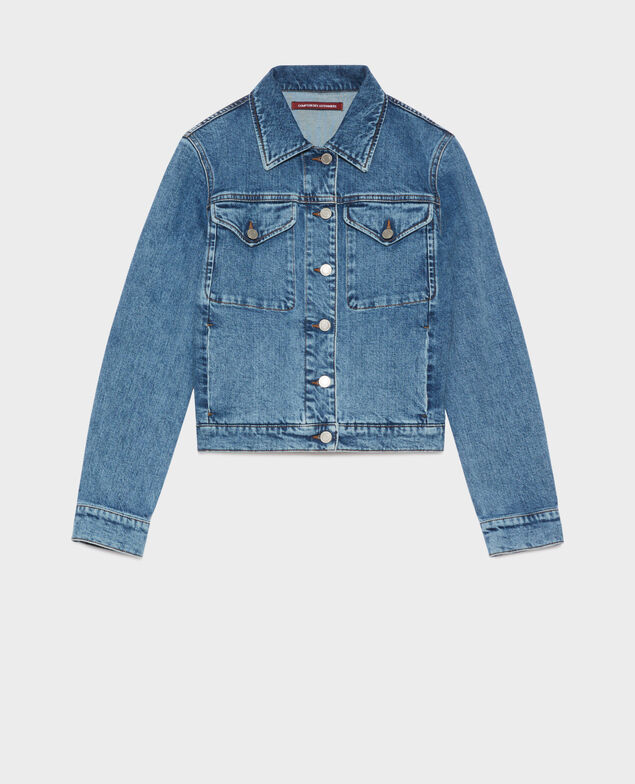 Short denim jacket