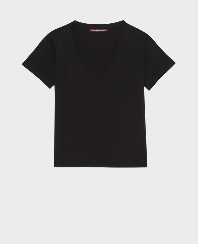 LÉA - Loose V-neck t-shirt