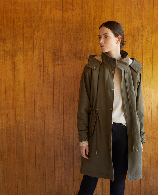 Hooded parka Green