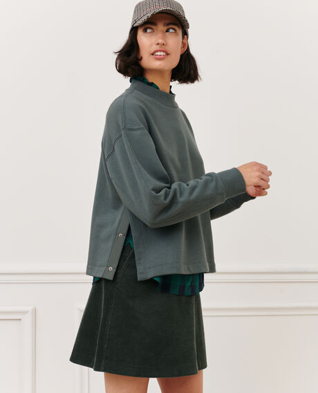 Cotton sweatshirt 8817 58 darkgreen 2wte238c75