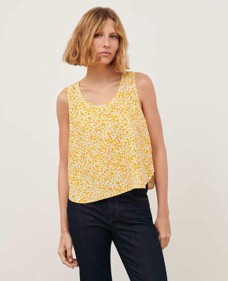 Silky printed top 0491 bow autumn 3sbl245v09