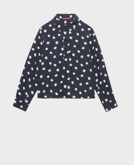 Silky printed shirt 0694 daisy 3sbl243v09