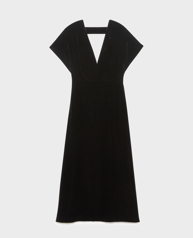 Velvet maxi dress