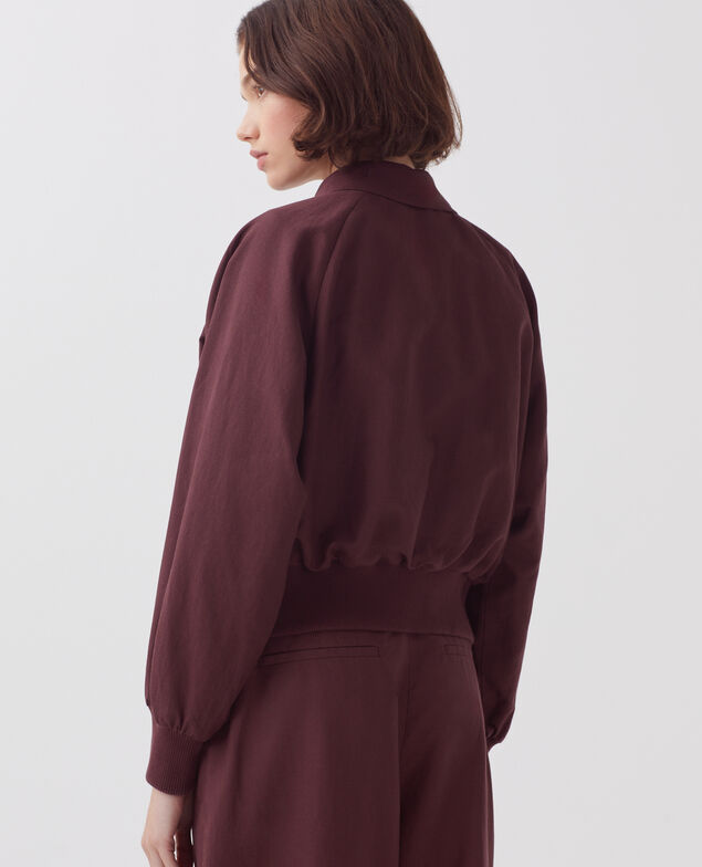 Zip-up jacket J380 decadent chocolate