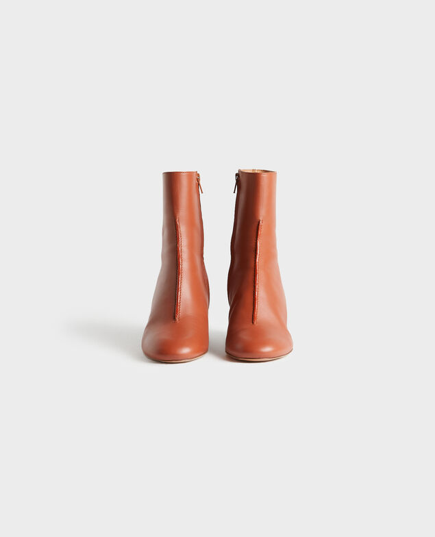 Leather heeled boots