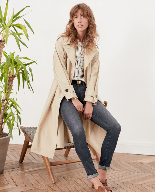 Loose fit Trench coat Tan