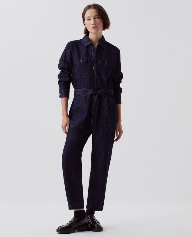 Zip-up jumpsuit H680 rinse