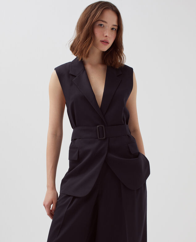 Wool blazer H091 black beauty