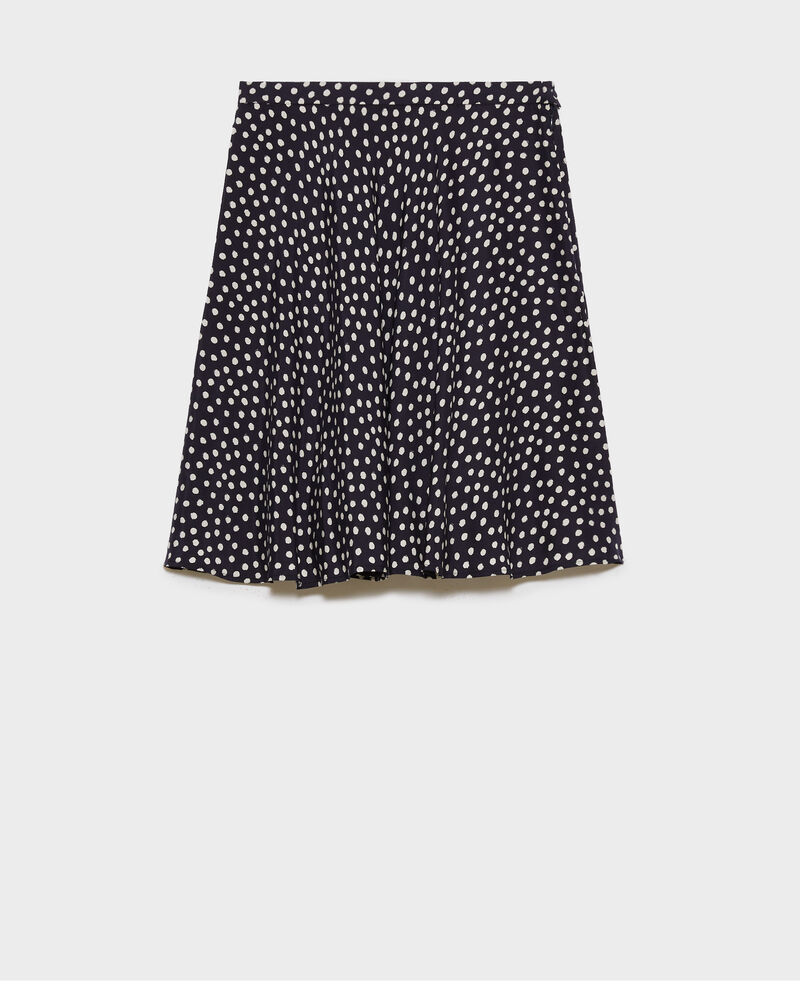 Silk mini skirt Small dots Naurau