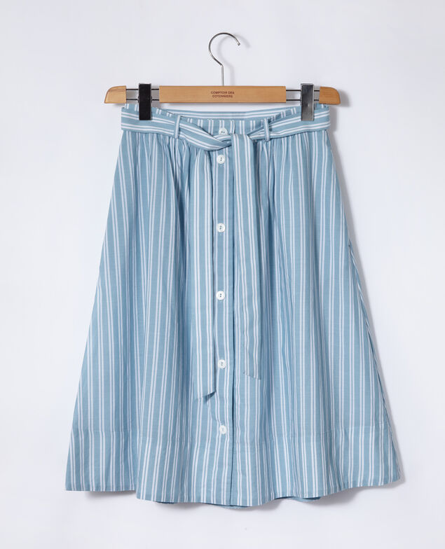 Belted skirt Blue