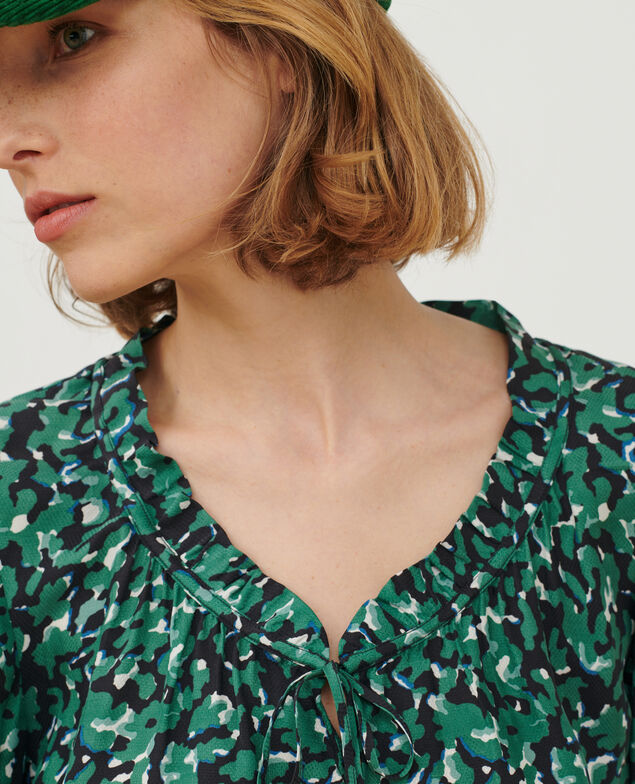 Silky printed blouse