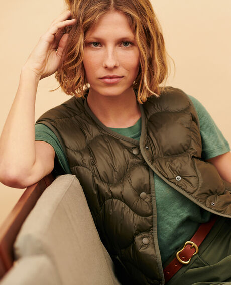 PLUME - Bodywarmer 0380 sea turtle green 3sja298n03