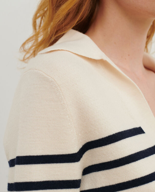 Striped merino wool jumper