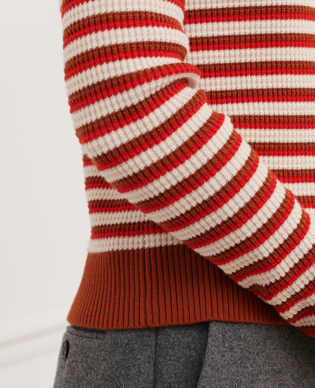 Striped jumper 8893 24 orange