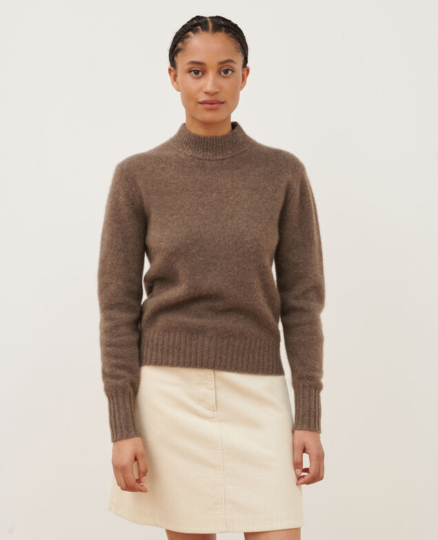 Cashmere polo neck jumper