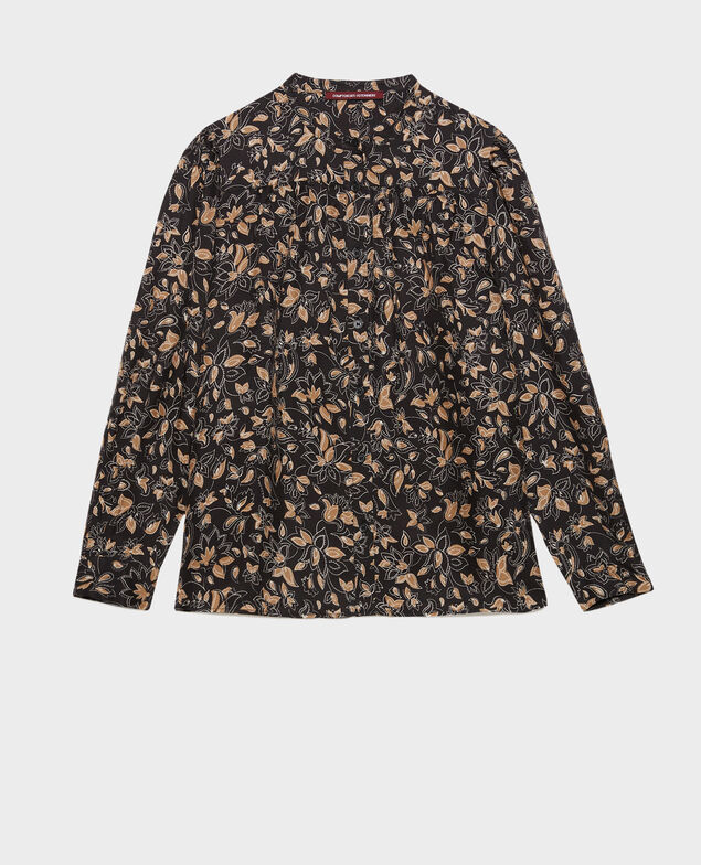 Printed shirt 8910 34 brown print 2wbl231v18