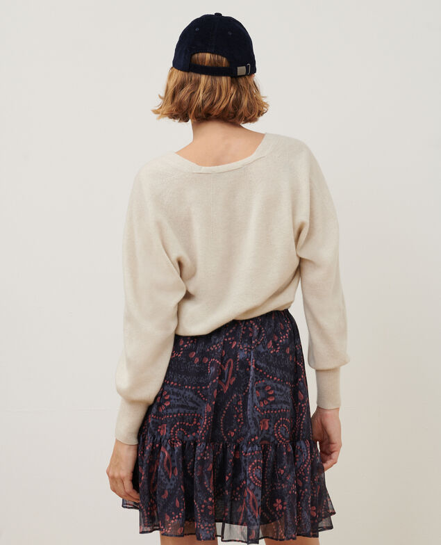 Silky mini skirt