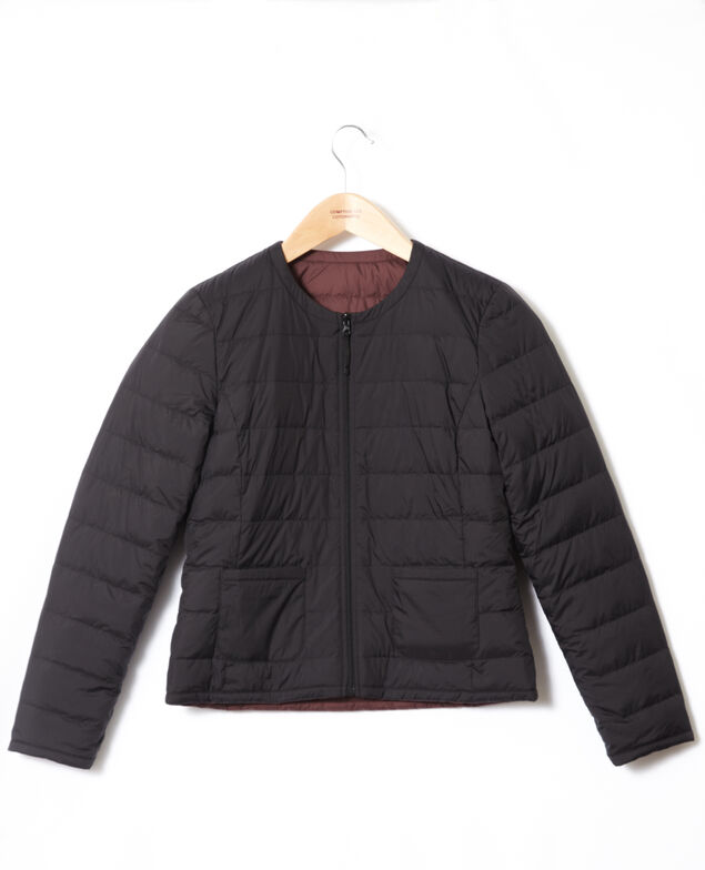 Reversible Mademoiselle Plume jacket Black