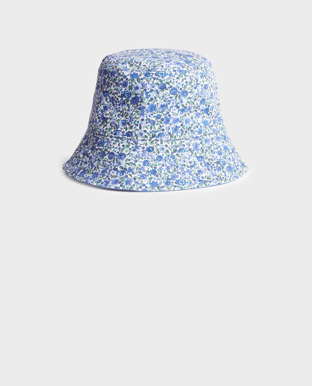 Reversible floral bucket hat 92 print blue