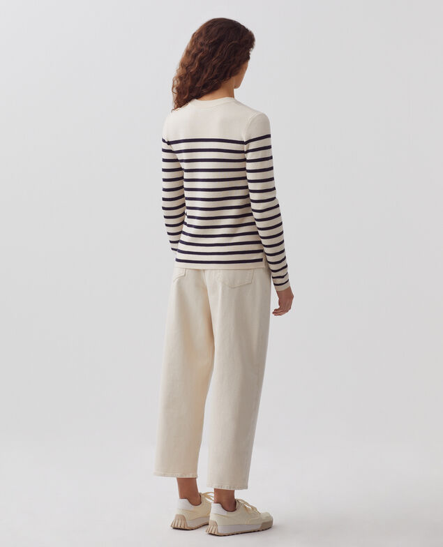 MADDY - Striped merino wool jumper