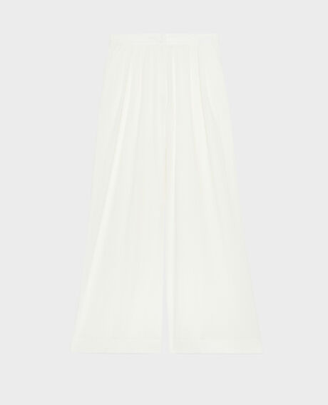 YVONNE - Loose cotton trousers 8885 00 white 3spa290c10