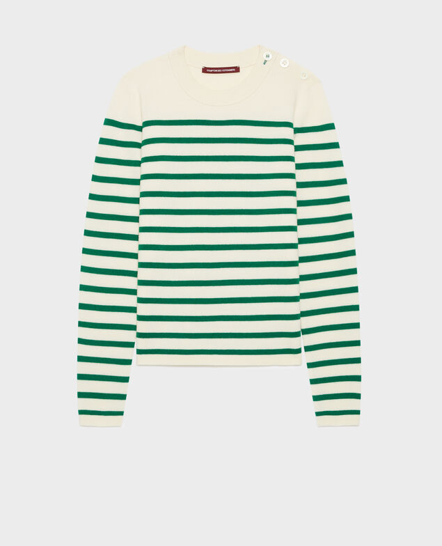 MADDY - Striped merino wool jumper