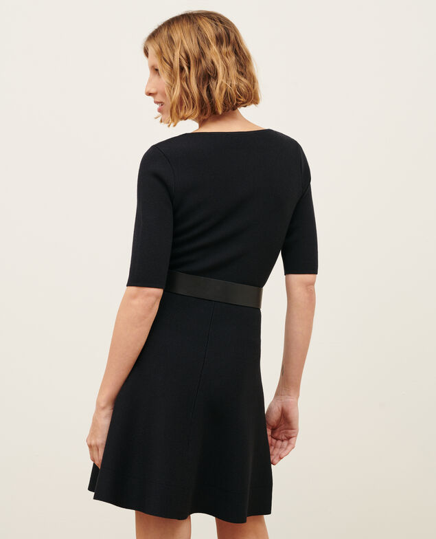 Wool mini dress 8824 09 black