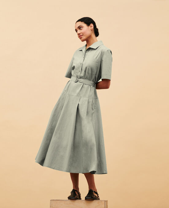 Cotton midi dress 0560 VETIVER