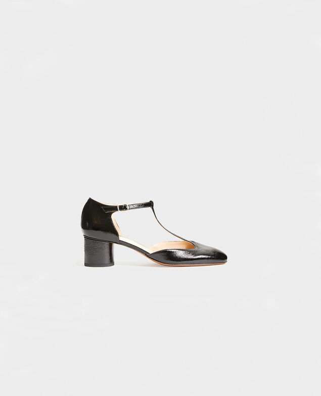 Patent leather T-bars  Black beauty