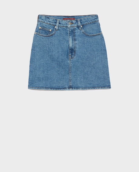 Denim mini skirt 0642 vintage wash denim 3sse201c64