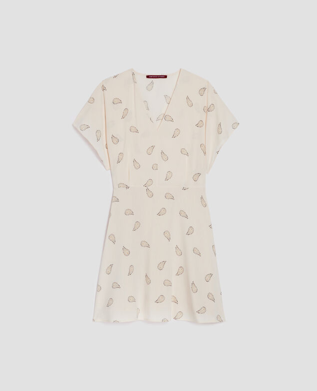 Floaty mini dress J492 ma paisley gold