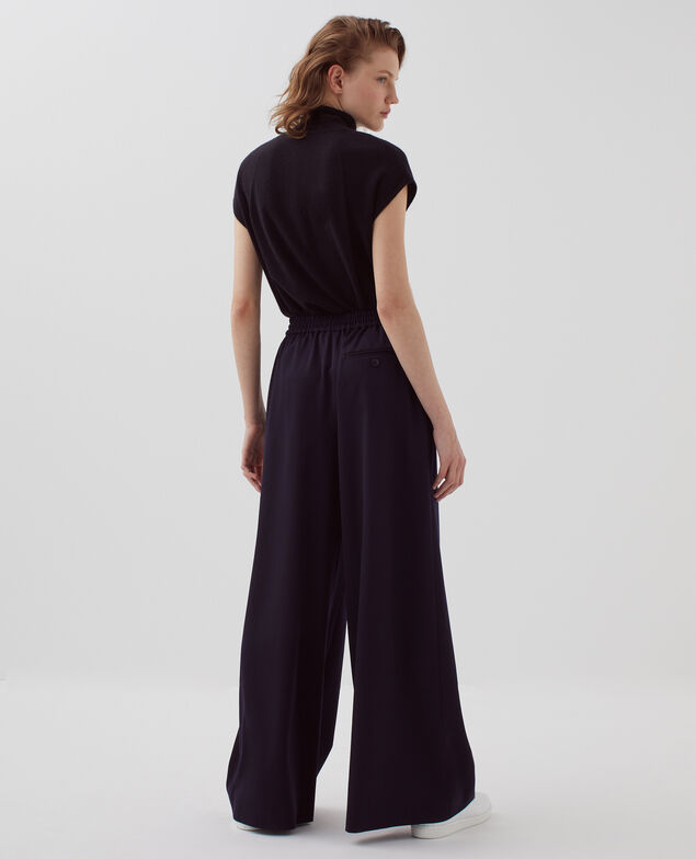 YVONNE - Pleated wide leg trousers H695 night sky